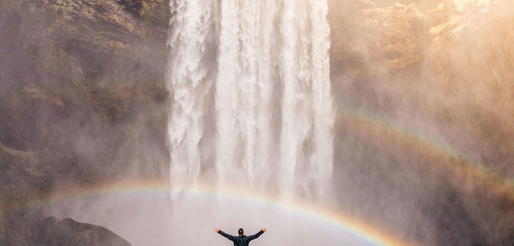 Rainbow and Waterfall